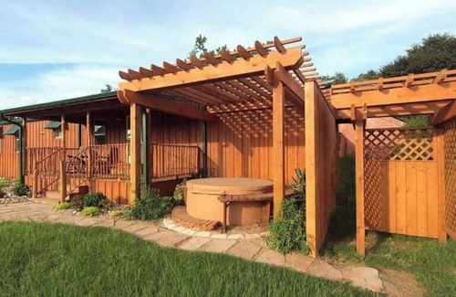 Cat Spring Cabin | StarView Cowboy Cabin~Private Hot Tub for Two & many optional Ranch activities!