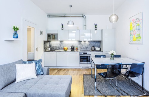 Prague 3 Apartment | Stay in a Sleek Flat near TV Tower