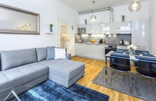 Prague 3 Apartment | Stay in a Sleek Flat near TV Tower