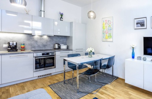 Prague 3 Apartment | Stay in a Sleek Flat near TV Tower