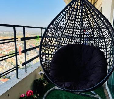 Greater Noida Apartment | Stay near Expo mart -Modern loft overlooking the city
