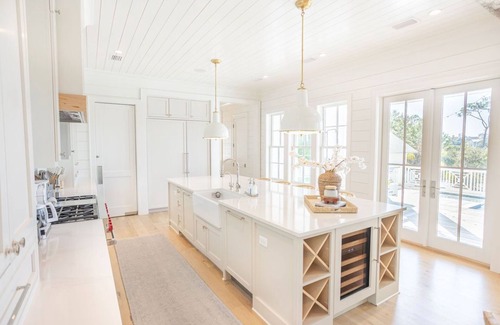 Panama City Beach House | Stay on 30A: Gulf Bridge, Private Beach- Golf Cart!