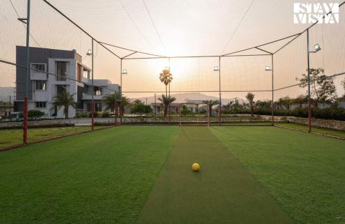 Karjat Villa | StayVista's Oasis Of Solace - Mountain-View Villa with Pool Deck, Kids Zone, Turf & Gazebo
