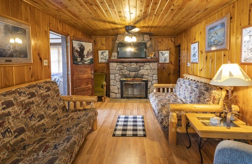 Walker Cabin | Steamboat Bay Resort Cabin 8 - Rustic with a touch of modern.