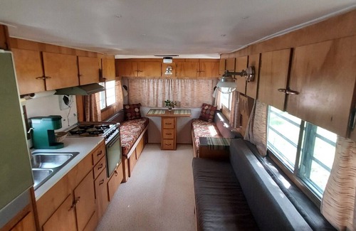 Saddlestring House | Steinbeck Camper, Rustic Mid-Century Camper