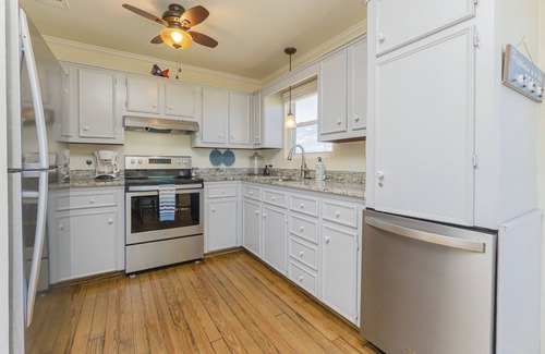 Bermuda Beach Cottage | Steps from Beach! Pet friendly home with an abundance of beach and ocean views