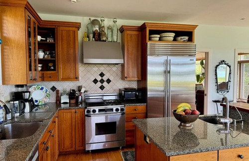 Guilford House | Steps to beach! Custom-built house with panoramic ocean views, wrap-around deck.