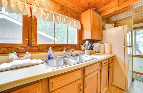 Levering Cottage | Steps to Lakefront: Dog-friendly Cabin in Levering