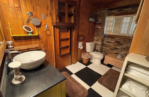 Solon Springs Cabin | Stone Lodge: Authentic Northwoods Charm A Stone's Throw from the Lake.