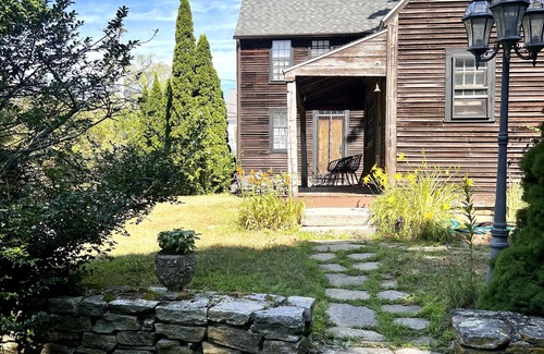 Westbrook Center House | Stroll to beach at charming, historical, rustic home w/expansive yard & pool.