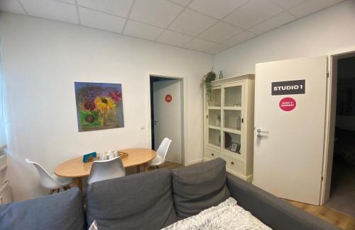 Zentrum-Ost Apartment | Studio 1 mit Gemeinschaftsräumen, Tiefgarage