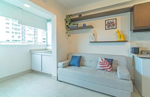 Santo Amaro Apartment | Studio 517 - Perfeito para viagens e negócios - Próximo a Hípica, TransamericaExpoCenter, Autódromo Interlagos, Vibra, Consulado EUA e CGH