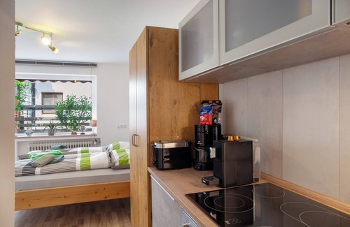 Mittenwald Apartment | Studio Apartment 'Biendl' with Private Terrace and Wi-Fi