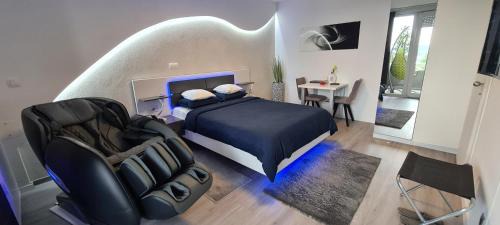 Slavonski Brod Apartment | Studio-Apartment VAL - Luxury massage chair - Private SPA- Hot Tub, Infrared Sauna, , Parking with video surveillance, Entry with PIN 0 - 24h, FREE CANCELLATION 24 hours before Check In, Premium pillows and mattress