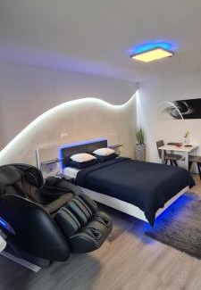 Slavonski Brod Apartment | Studio-Apartment VAL - Luxury massage chair - Private SPA- Hot Tub, Infrared Sauna, , Parking with video surveillance, Entry with PIN 0 - 24h, FREE CANCELLATION 24 hours before Check In, Premium pillows and mattress