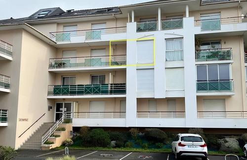 Pornichet Apartment | Studio Cabin, south-facing balcony and parking, 23m2, 10min beach and town center