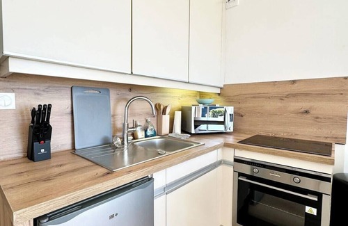 Guidel-Plages Apartment | Studio Cosy neuf – Vue Mer – Jardin et Terrasse
