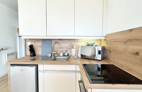 Guidel-Plages Apartment | Studio Cosy neuf – Vue Mer – Jardin et Terrasse