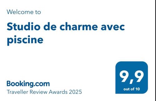 Fontaine-de-Vaucluse Apartment | Studio de charme avec piscine