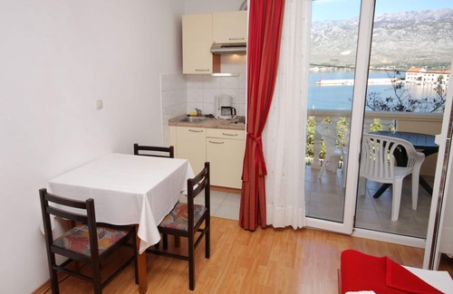 Vinjerac Apartment | Studio flat with terrace and sea view Vinjerac, Zadar (AS-3248-e)