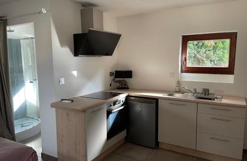 Restinclieres Apartment | Studio indépendant - Terrasse et piscine en été