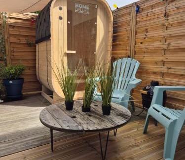 Lampaul-Plouarzel Apartment | Studio le moutik du bord de mer avec SPA et sauna parking gratuit