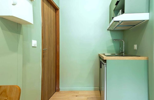 Quartier de la Plaine-de-Monceaux Apartment | Studio lumineux climatisé pour 2 personnes