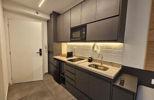 Santo Amaro Apartment | Studio novo ao lado no metrô Brooklin