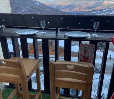 Les Orres Apartment | Studio pieds des pistes les orres 1650