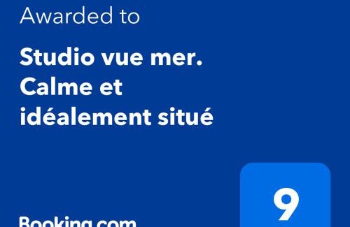 La Cote Radieuse Apartment | Studio vue mer. Calme et idéalement situé