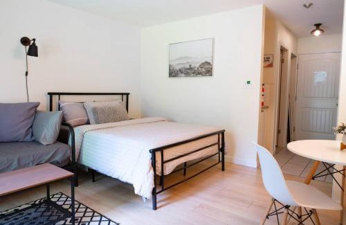 Harrison Hot Springs Apartment | Studio w Balcony with Smart TV and 2 Min Walk to Lake