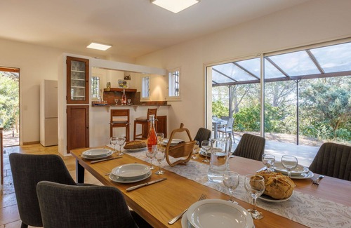 Saint-Hilaire-d'Ozilhan House | Stunning private villa with A/C, hot tub, private pool, WIFI, TV, patio, panoramic view and park.