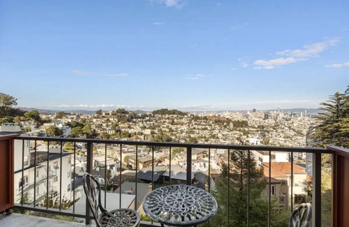 Upper Market Apartment | Stunning 2-Level Apt with Panoramic SF Views & Private Balconies