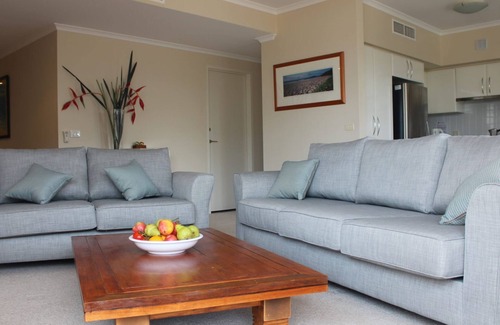 Shoal Bay Apartment | Stunning apartment with water views and a pool