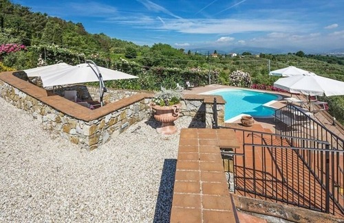 Casalguidi Villa | Stunning villa with swimming pool and changing room, surrounded by a park with olive trees, loca...