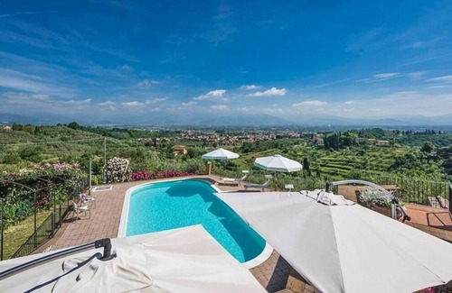 Casalguidi Villa | Stunning villa with swimming pool and changing room, surrounded by a park with olive trees, loca...
