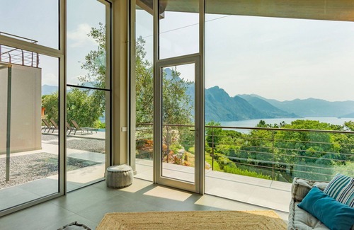 Riva di Solto Villa | Stunning private villa for 10 people with private pool, hot tub, WIFI, TV and patio