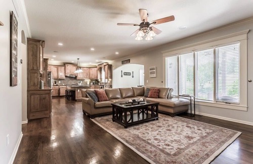 Overland Park House | Stunning private villa pond, theater, a place for loving memories
