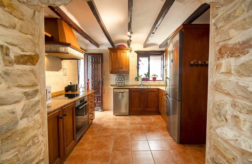 Fustera House | Stunning private villa for 8 guests with hot tub, A/C, WIFI, private pool, TV, patio and parking