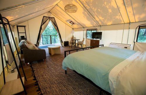 Saylorville Other | Stunning Tented Cabin with Fire Pit in Des Moines, Iowa