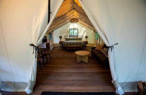 Saylorville Other | Stunning Tented Cabin with Fire Pit in Des Moines, Iowa