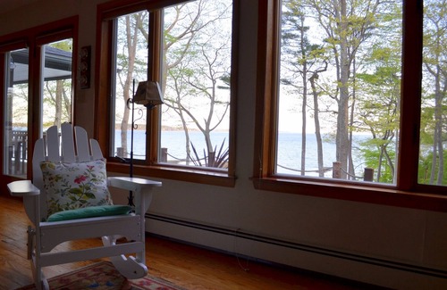 Freeport House | Stunning Views from Spacious Oceanfront Home on Freeport's Wolfe's Neck