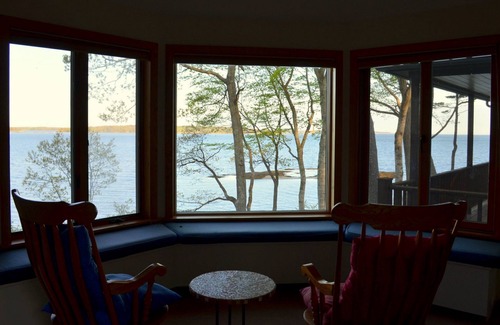 Freeport House | Stunning Views from Spacious Oceanfront Home on Freeport's Wolfe's Neck