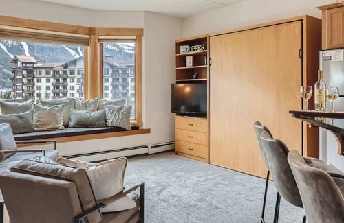 Copper Mountain Village Condo | Stunning Views, Steps to Lift, Hot Tub, Garage