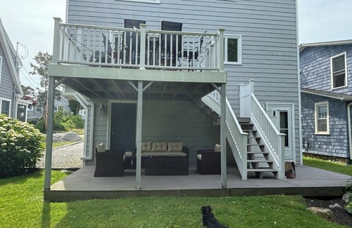 Groton Long Point House | Stylish Coastal Home with Private Beach Access & Outdoor Shower – Pet Friendly!