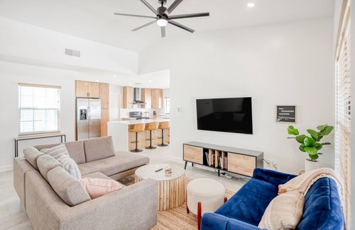 Country Place House | Stylish, dog-friendly home with fenced yard, pool, pool table, WiFi, W/D, & AC