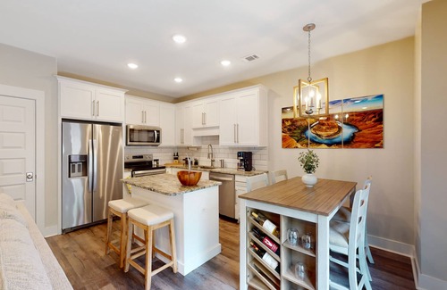 Downtown House | Stylish, dog-friendly townhome with firepit & enclosed yard - blocks to downtown