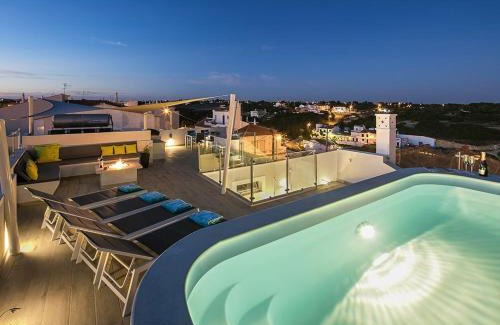 Benagil Villa | Stylish & Modern Carvoeiro Villa 2 Bedrooms Villa Benagil Stunning Views & Roof Terrace With Private Heated Pool Algarve