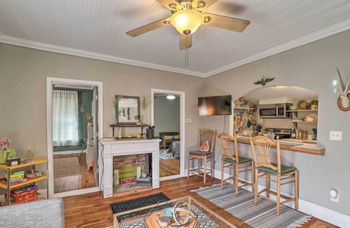 Woodfin House | Stylish Woodfin Home w/Backyard & Fire Pit