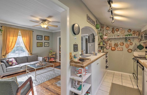 Woodfin House | Stylish Woodfin Home w/Backyard & Fire Pit